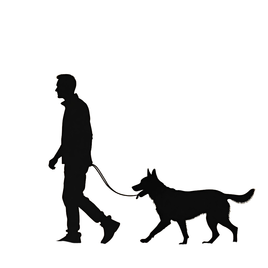 Walking the Dog Silhouette